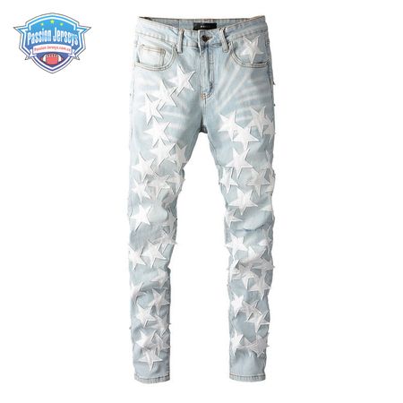 Amiri Stars Jeans White