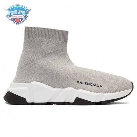 BALENCIAGA SPEED TRAINER METALLIC SILVER LUREX - BB18