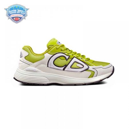 DIOR B30 SNEAKER YELLOW MESH AND WHITE TECHNICAL FABRIC - CD87