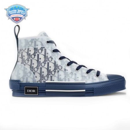 DIOR B23 HIGH-TOP SNEAKER IN BLUE DIOR OBLIQUE - CD29