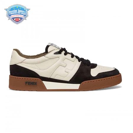 Fendi Match Low-Top Sneakers In Black Suede - FD30
