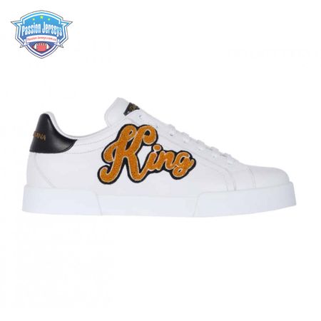 DOLCE & GABBANA PORTOFINO SNEAKERS WITH KING 1984 PATCHES - DG26