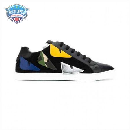 FENDI MONSTER EYES LOW-TOP TRAINERS SNEAKERS - FD05