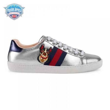 GUCCI METALLIC ACE EMBROIDERED SNEAKER - GC29