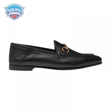 GUCCI BRIXTON HORSEBIT-DETAILED LEATHER COLLAPSIBLE-HEEL LOAFERS - LDG013