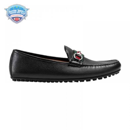 GUCCI GUCCI LEATHER DRIVER WITH WEB - LDG010