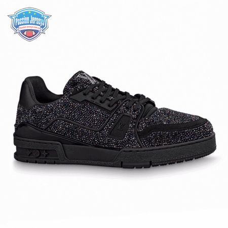 glitter sneaekers black trainer - 223