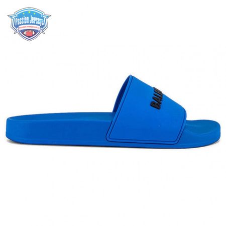 BALENCIAGA RUBBER LOGO POOL SLIDE SANDALS - BBS1